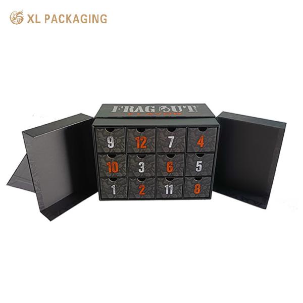 XL Packaging Custom Packaging Box Factory 12 Day Wine Advent Calendar Box Custom Empty Christmas Countdown Gift Box