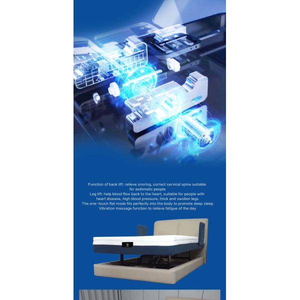Electric Lift Bed Intelligent Bed Multifunctional Home Care Bed Automatic Removable Assisted Standing Backrest E200H