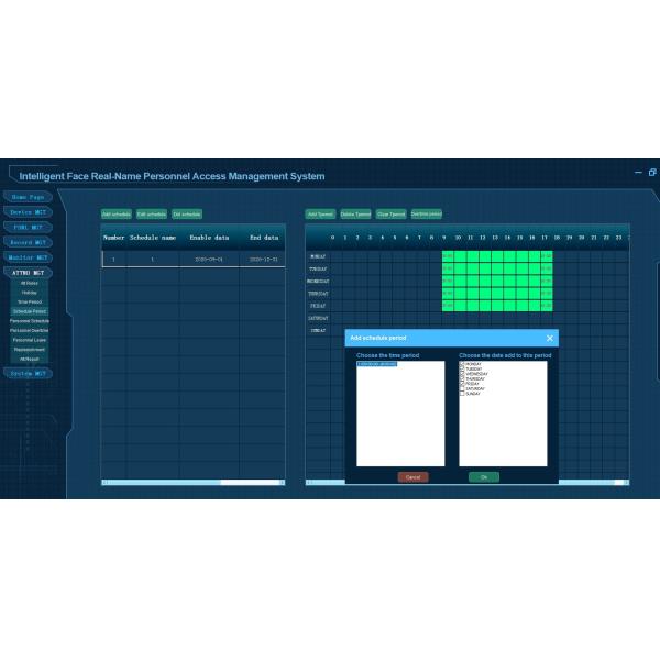 H.265 touchless Facial Thermal Scanner Kiosk Biometric Attendance System