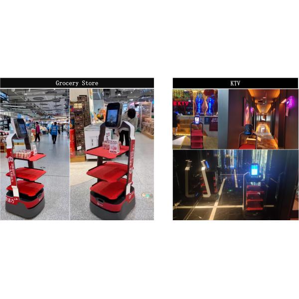 Intelligent Takeaway Delivery Robot Food WIFI 4G Bluetooth Transport Mobile Device