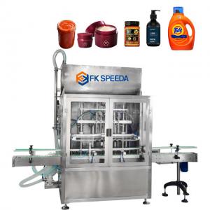 China 2-12 Filling Nozzles Automatic Liquid Filling Capping Labeling Machine for Packaging on sale