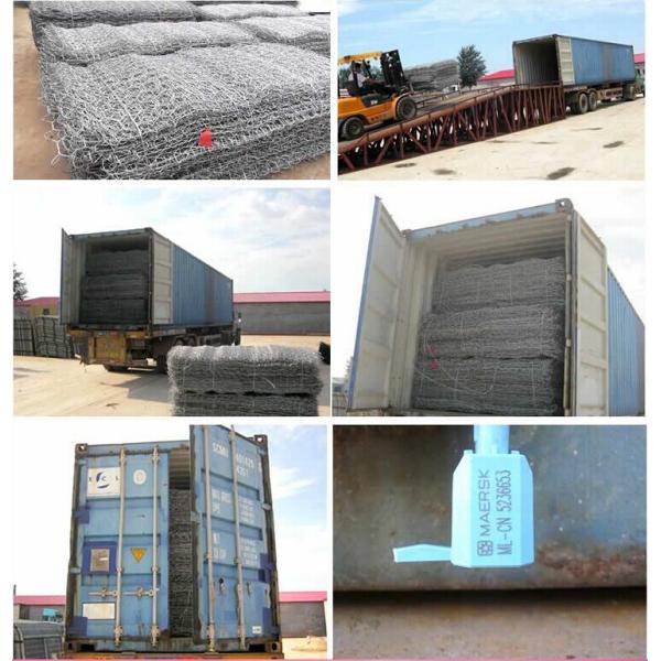 Professional Gabion Mesh Cages , Welded Gabion Baskets Easy Assemble