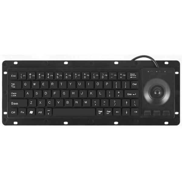 Industrial Computer Keyboard Custom Dust-Proof Black Plastic Keyboard with USB or PS2 Interface and Custom Layout Available