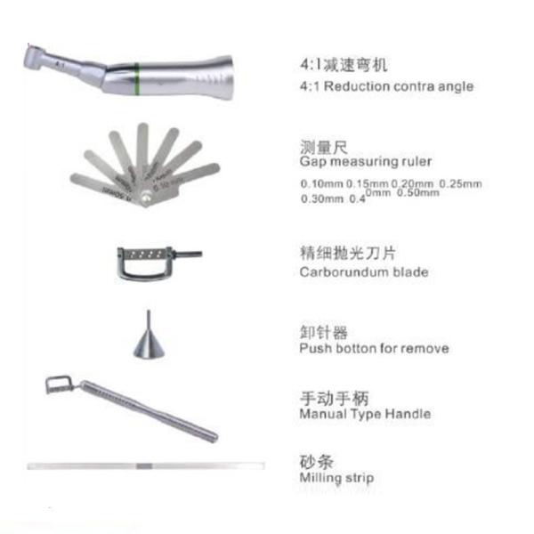 Dental Orthodontic Interproximal Enamel Reduction IPR Contra Angle Kit