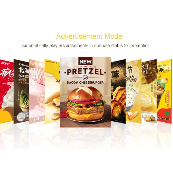 27in Self Ordering Kiosk Food Ordering Kiosk Machine With Voice Assistance