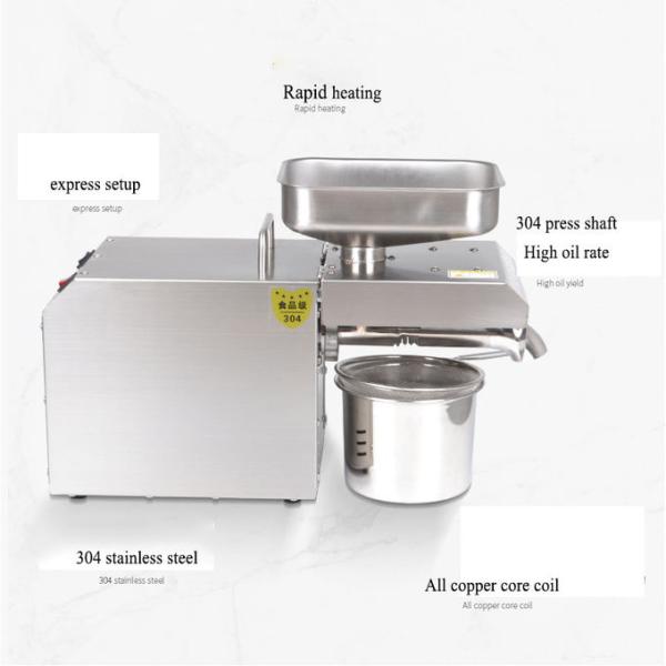 3-6 Kg/H Peanut Stainless steel Oil Press Machine For Home Use Fully Automatic