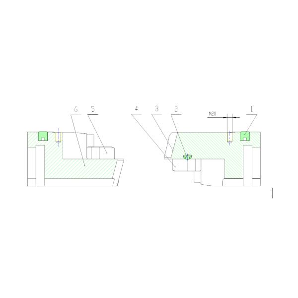 4130 Forged Blind Shear Ram Assembly For 13 5/8" - 5000psi Double Ram
