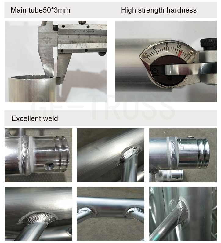6061 Flexible Hinge Section Tube Joint For Connect Stage Truss 290mm 390mm