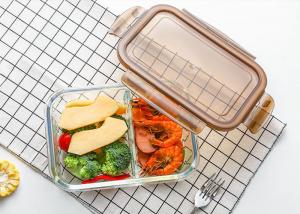 Buy cheap Storage Glass Food Container With Lid / Glass Crisper / Microwave Glass Bowl product