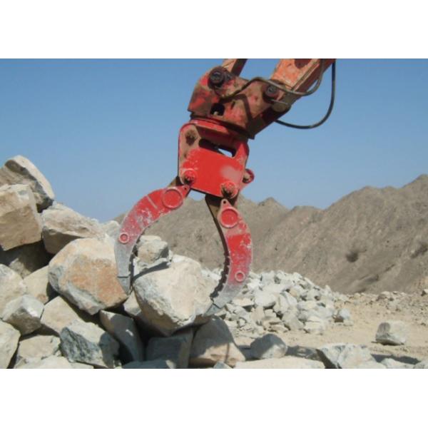 Multifunction Excavator Grapple Bucket , Excavator Grabber For Stone / Wood