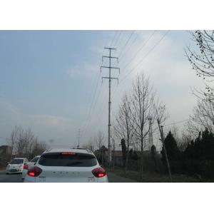 China 220kv Tubular Transmission Tower , Electricity Pole Polygon Overhead Line Tower on sale