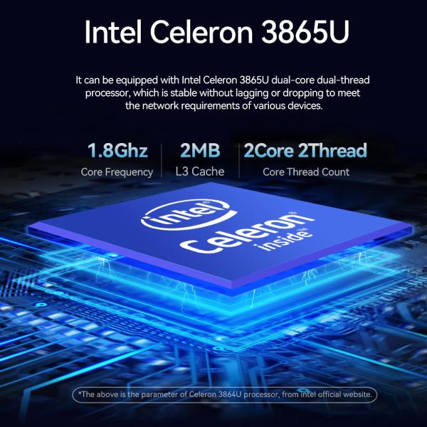 3865U 1U Server 6 LAN 2 Fiber Optic Linux Firewall Router Server With Fan