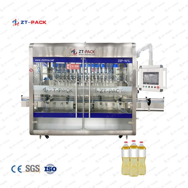 1L 16 Head Viscous Filling Machine PLC Olive Oil Bottle Filling Machine