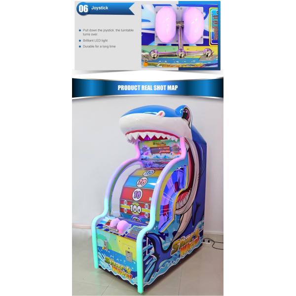 Wood Redemption Game Machine , Lottery Bass Wheel Ticket Vending Machine