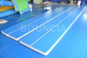 Buy cheap 15mL Blue Gymnastics Air Track , Air Mattress Gymnastics With Durable Handles product
