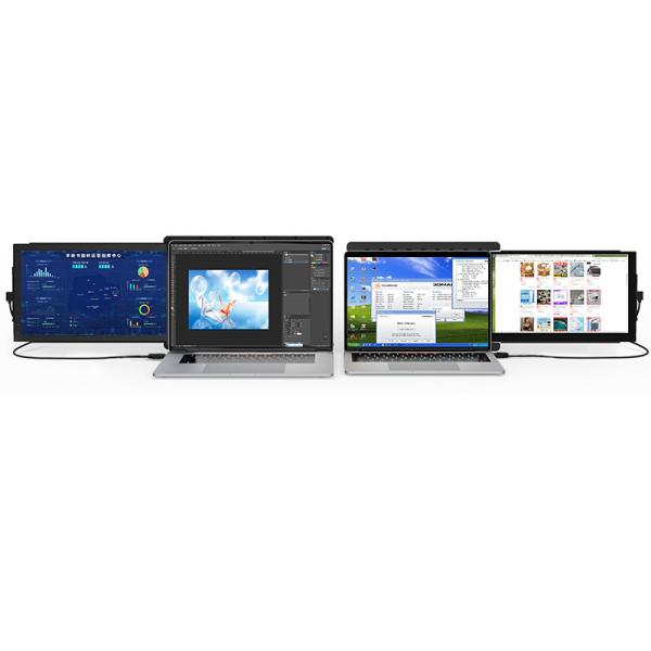 FCC 230cd/m2 10.1" Triple Screen Extension Monitor