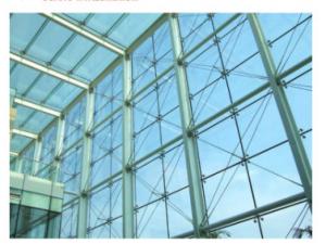 Buy cheap Structural Glass Frameless Curtain Wall Mullionless Spider Double Glazed Wall product