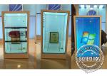55 Inch Android Remote Control Transparent Display Box Flexible Advertising