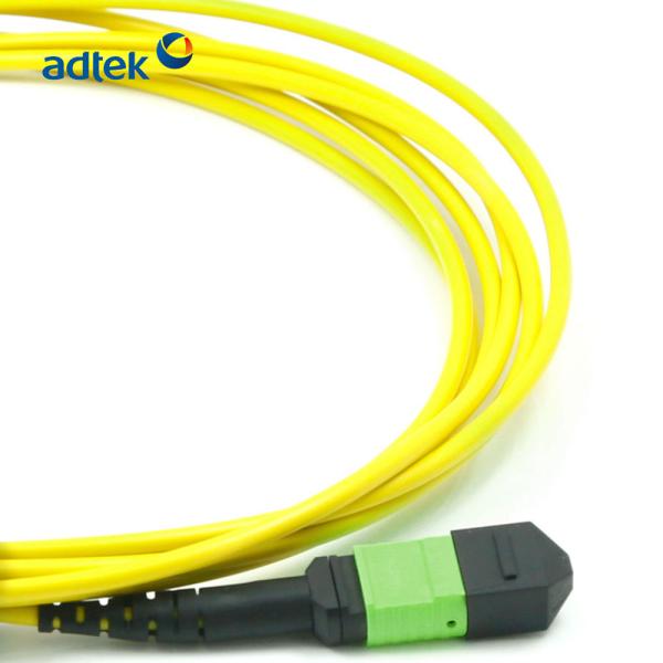 10 / 40G Female MPO MTP Patch Cord For Data Center
