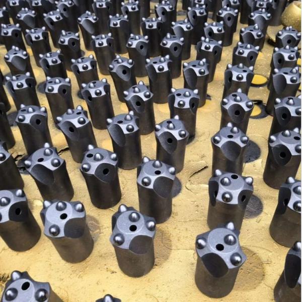 Tungsten Carbide Rock Drill Bit 7 Tips , Taper Sharpener Industrial Drill Bits
