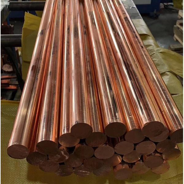 C38000 C3604 C1100 99.99% Malleable Copper Round Bar 5.0mm-500mm 1/2Hard Hardness For Busbar