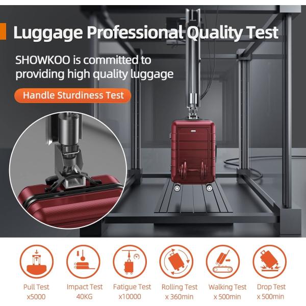 Luggage Sets Expandable PC+ABS Durable Suitcase Double Wheels TSA Lock 3pcs Red Wine