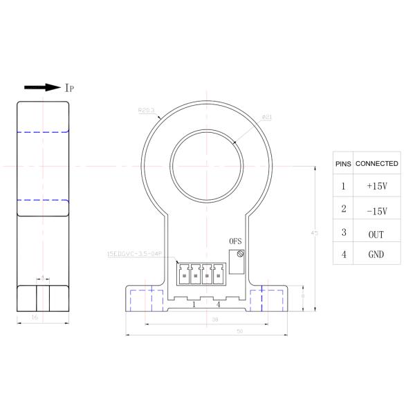 TDC-E Series DC Leakage Current Sensor Hall Effect Current Transducer