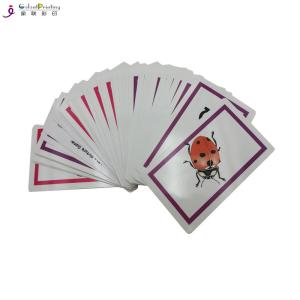 Buy cheap Glossy Finishing Card Printing Services Toddler Playing Cards Custom Shape product