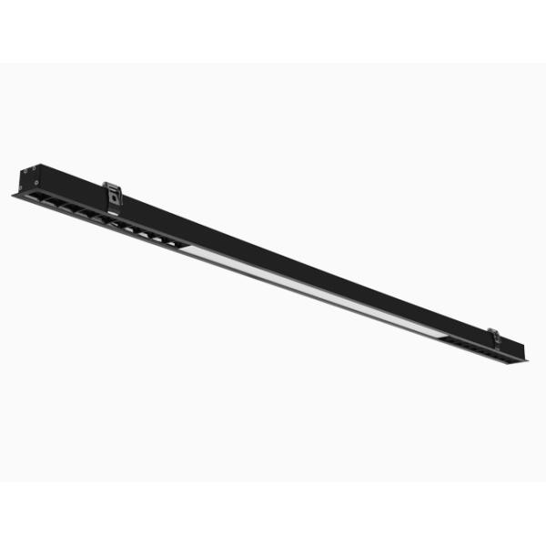 Cold White Recessed Linear Led Ceiling Lights Office 36W SMD3030 Ra 80