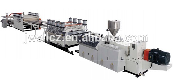 Jwell PVC and WPC(Wood Plastic Composite) Foam Board Extrusion Line
