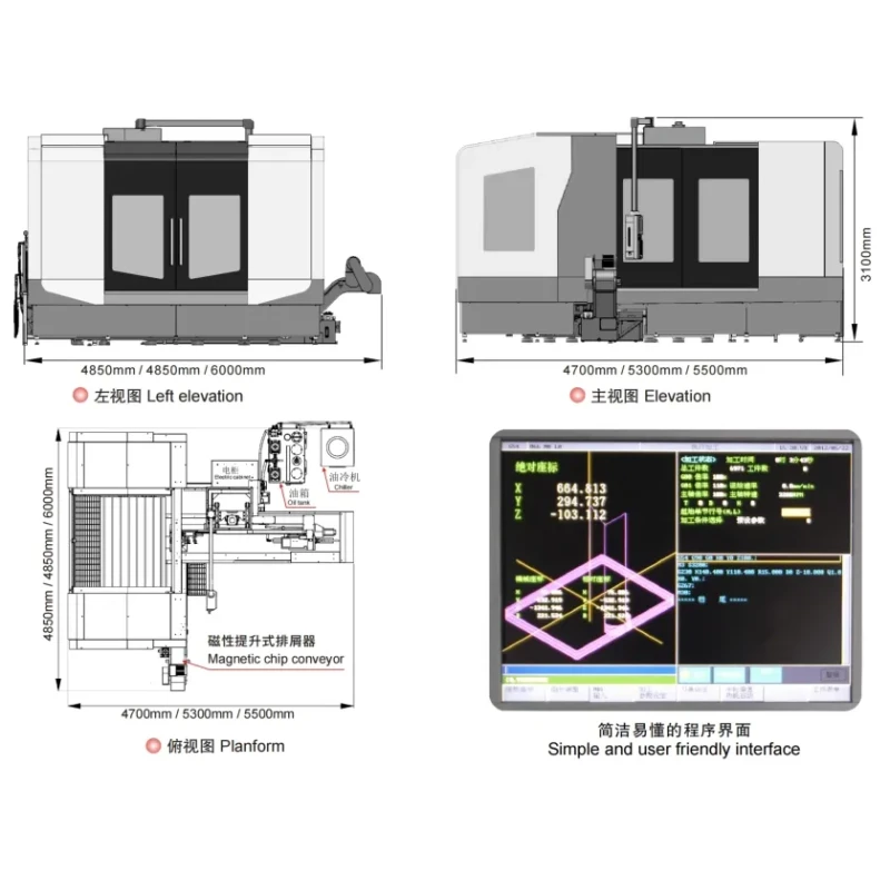 Precision 3-Axis CNC Deep Hole Drilling Machine for Industrial Hole Machining and Metal Processing