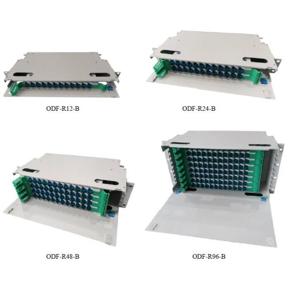 96 SC Electrostatic Fiber Optic Patch Panel ODF Cold Roll Steel FTTB With Modular