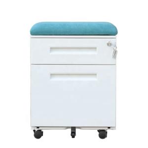China Anti Tilt Lateral 2 Drawer Steelcase Mobile Pedestal With Cushion on sale