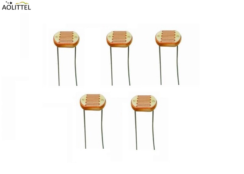 Moisture Resistance 7mm Ceramic Plastic Encapsulated CdS Photoconductive Cell