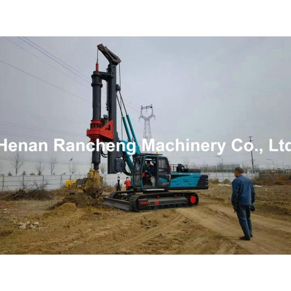 Hydraulic Rotary Drilling Rig Machine 25m Depth 150KW Diesel Engine Power