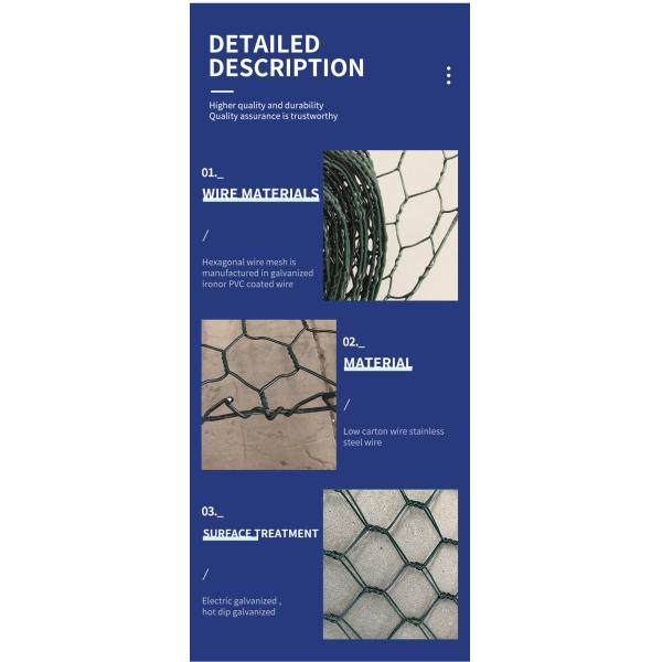 Widely Used Superior Quality gabionnet roll customizable garden buildings hexagonal lead customize farms iron wire mesh cage