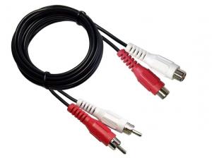 Buy cheap 2 RCA Cable male to female audio stereo av cable nickle plated product