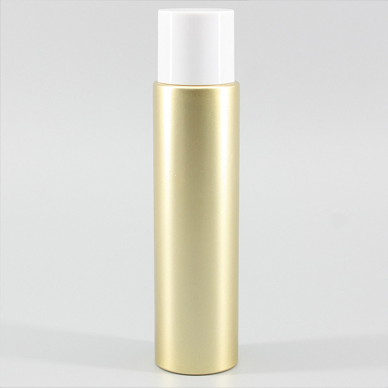Buy cheap Cylinder 24mm Gold Smooth 3.38oz PET Plastic Bottle product