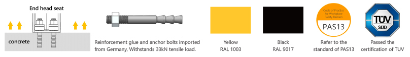 MD Safety Barrier Warehouse flexible anti-collision system FS-2023A 
