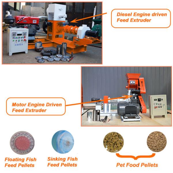 150KG/H Fish Pellet Making Machine Mini Catfish Grass Carp 0.9-15mm Feeding