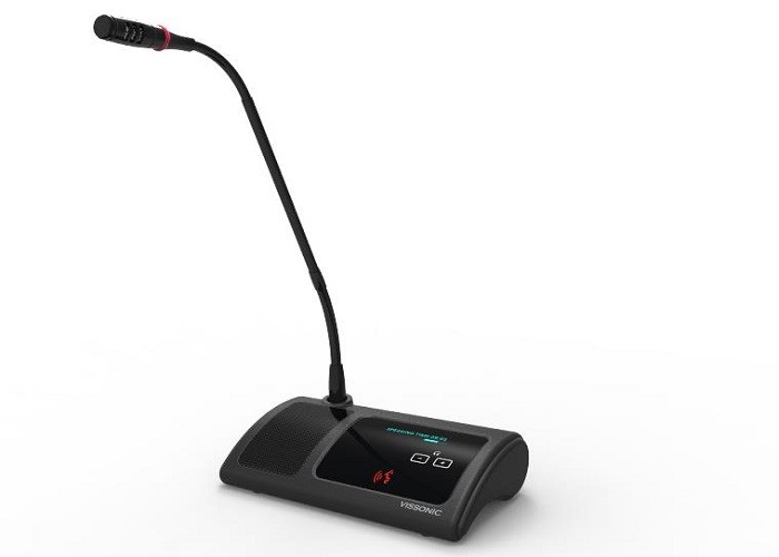 Buy cheap Desktop Conference Meeting Microphone Discussion Delegate Unit With Camera Tracking product