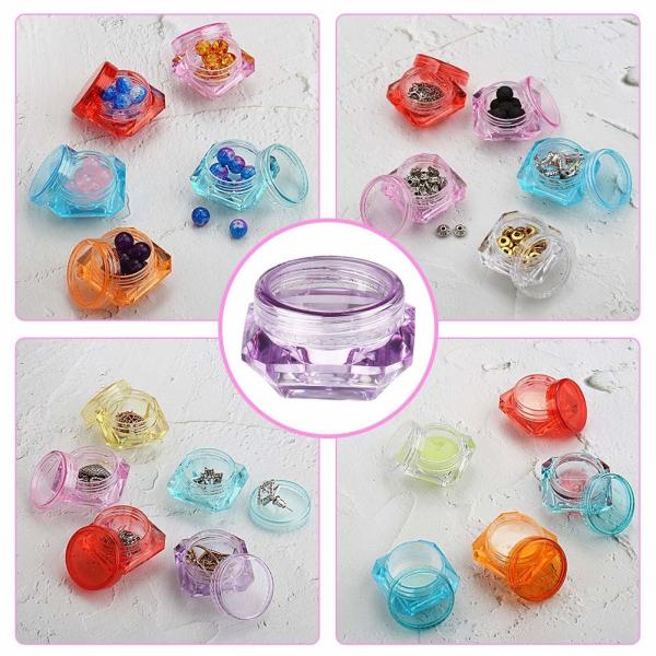 Multi Colors Cosmetic Cream Jar Compact Delicate Eye Shadow Packing