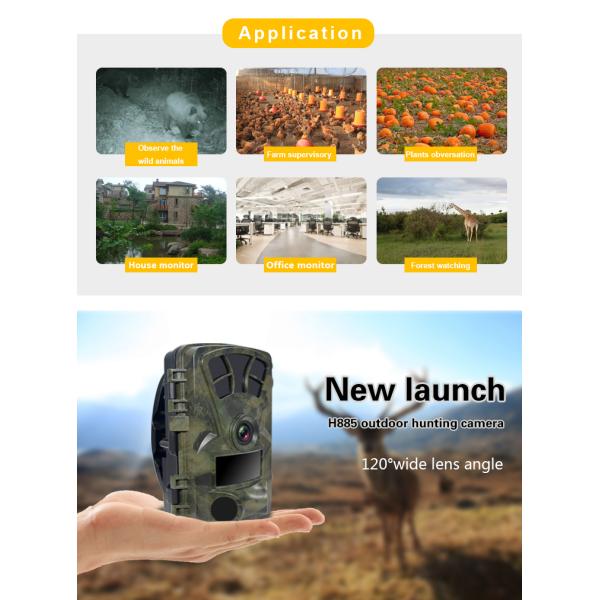 Mini Hidden 16MP Sensor 1080P Camera Long Standby IP66 Waterproof Surveillance LED Night Vision Hunting Trail Camera