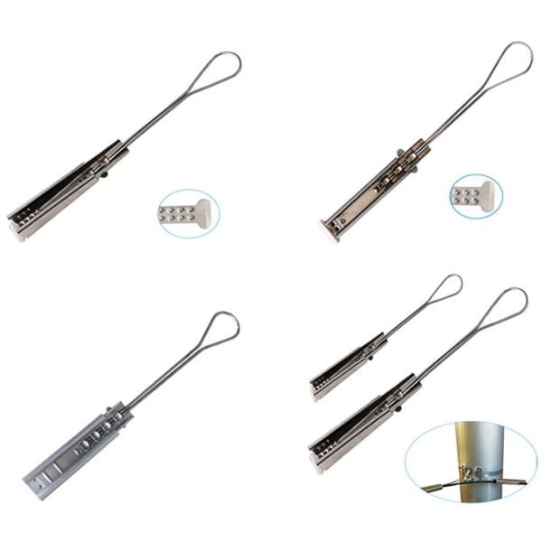 Anchor Clamps Fiber Optic Cable Fittings For FTTH Flat Drop Cable