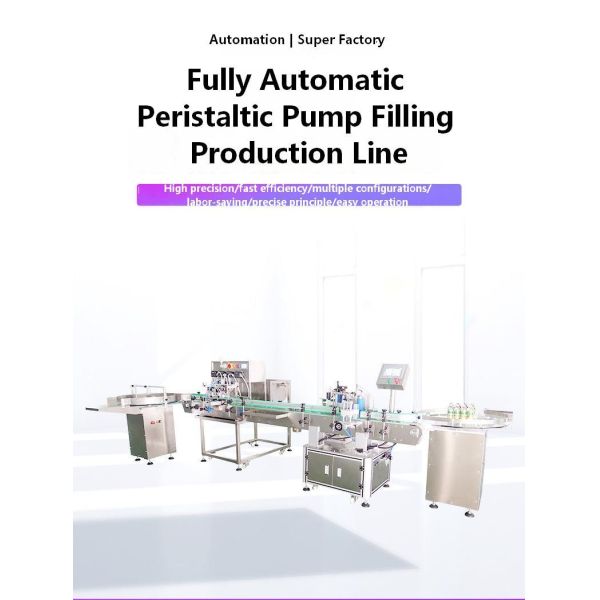 Customized fully automatic four head peristaltic pump filling machine CH-5566 for sesame oil and edible rapeseed oil filling production line