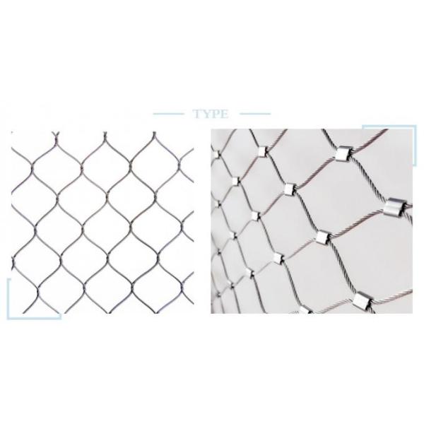 316 Material Animal Enclosure 7x19 Stainless Steel Wire Rope Zoo Mesh