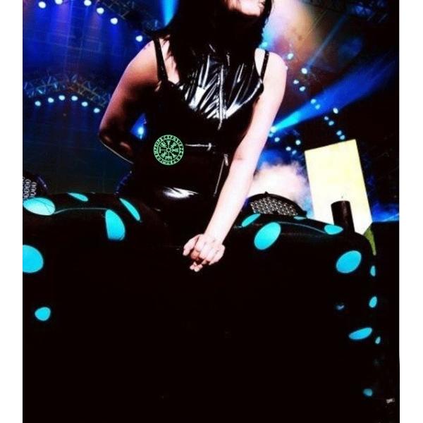 Washable Round Shape Custom Embroider Patch With Fluorescence