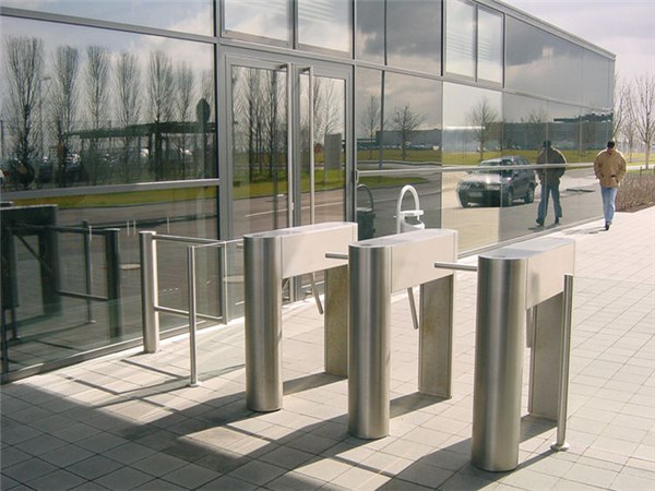 Double Direction Speed Gate Turnstile , QR Scanner Rotating Access Control Turnstiles