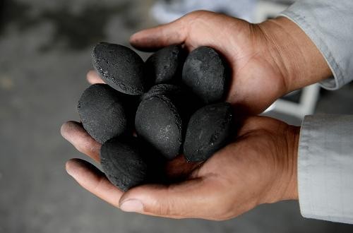Semi Automatic Charcoal Ball / Coal Bagging Machine Packing Scale