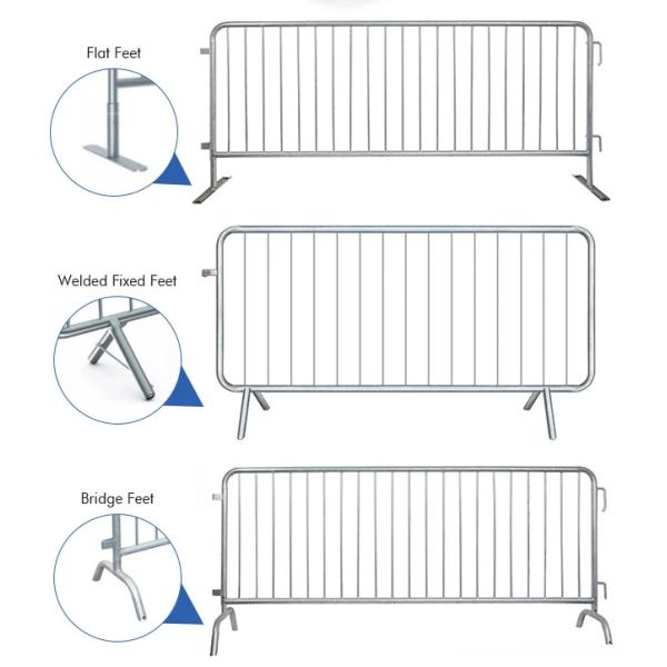 1*1.5M Powder Coated Temporary Barricade Events Crowd Control Barriers